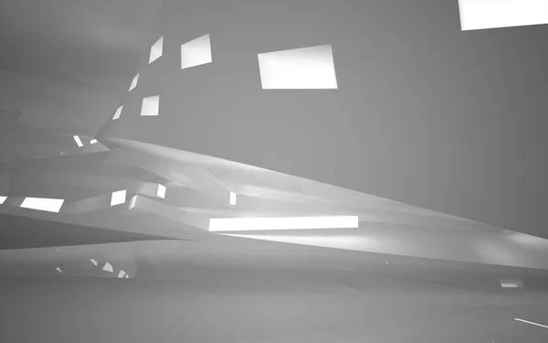 Abstrakt arkitektur. 3D-illustration. — Stockfoto