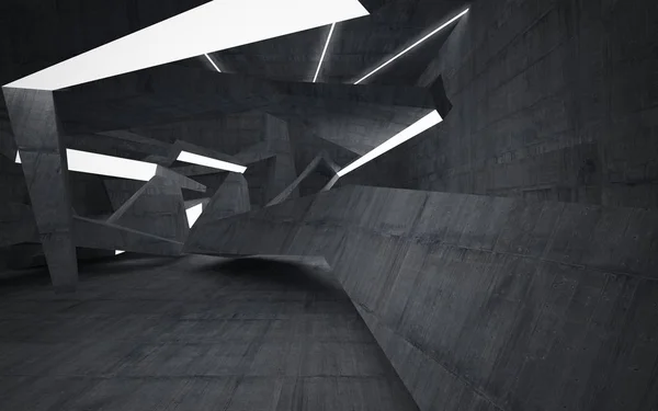 Abstracte interieur van beton. — Stockfoto