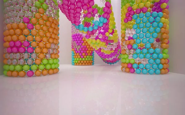 Estrutura das esferas coloridas . — Fotografia de Stock