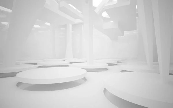 Abstract white interior