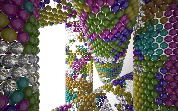Struktur der farbigen Kugeln. — Stockfoto