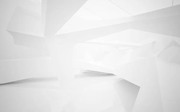 Abstract white interior