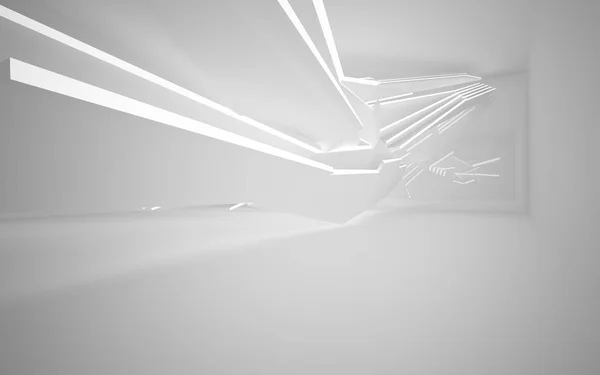 Abstraktní bílý interiér — Stock fotografie