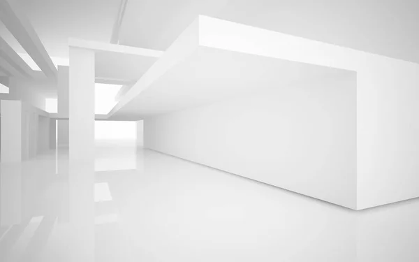 Interior abstracto del futuro en un estilo minimalista —  Fotos de Stock