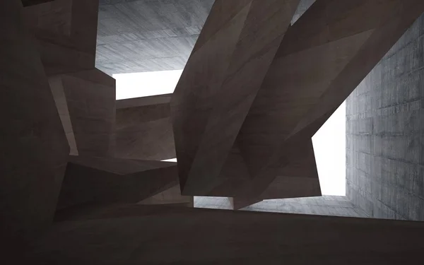 Abstract brown concrete future interior — Stock Photo, Image
