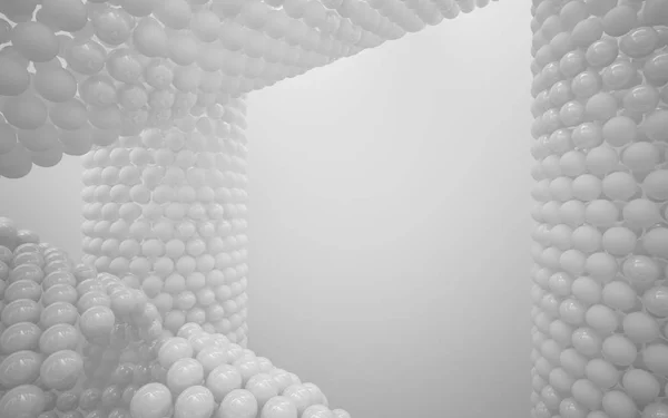 Structure of the white spheres — Stock Photo, Image