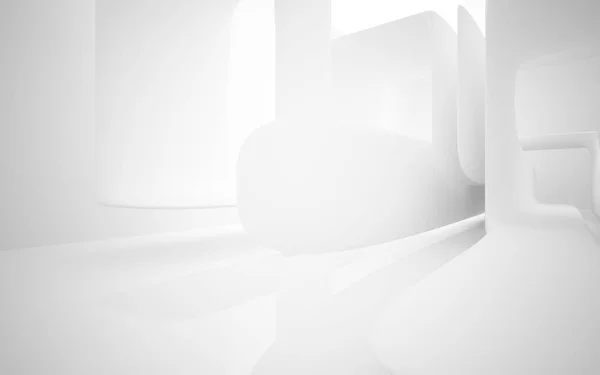 Abstrakt hvid interiør - Stock-foto