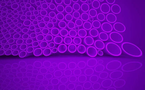 Abstract smooth violet interior with rings — Stock Photo, Image