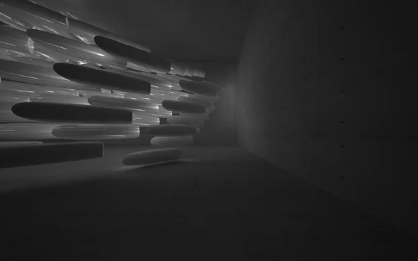 抽象的なコンクリートの部屋滑らかなインテリア — ストック写真