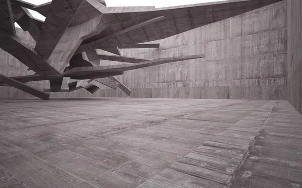 Sala de hormigón marrón abstracto oscuro vacío — Foto de Stock