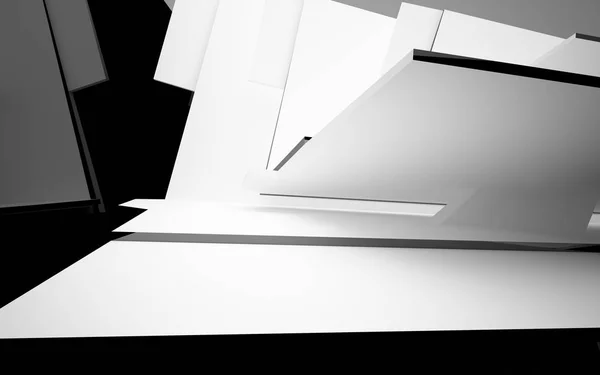 Interior blanco abstracto con líneas brillantes — Foto de Stock