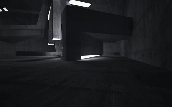 空暗い抽象茶色コンクリート部屋 — ストック写真