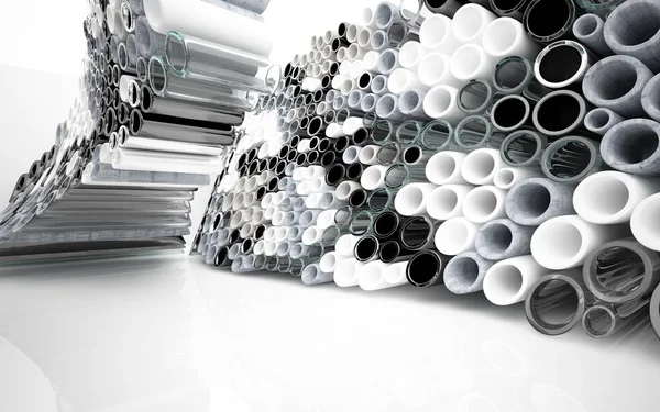 Abstract interior array of pipes — Stock Photo, Image