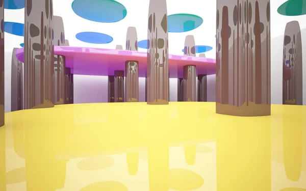 Abstraktes Interieur aus Schokolade, Eis und Süßigkeiten — Stockfoto