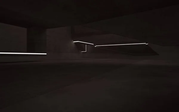Abstrakti ruskea betoni huone sisustus — kuvapankkivalokuva