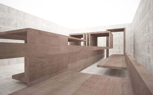 Abstract concrete room interior. — Stock Photo, Image