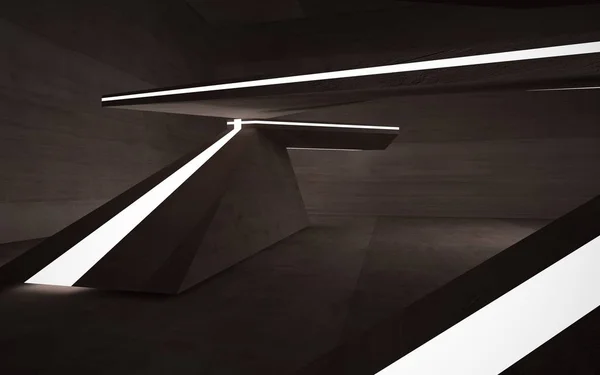 Abstrakta brun konkreta rummet interiören — Stockfoto