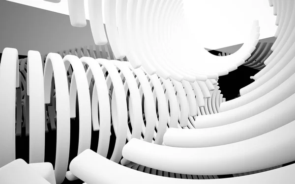 Abstraktes Interieur der Zukunft in minimalistischem Stil — Stockfoto
