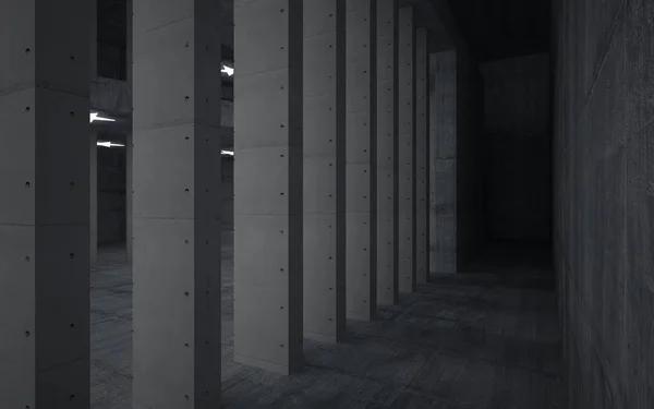 Абстрактный бетонный интерьер — стоковое фото