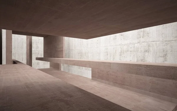 抽象的なコンクリートの部屋のインテリア. — ストック写真