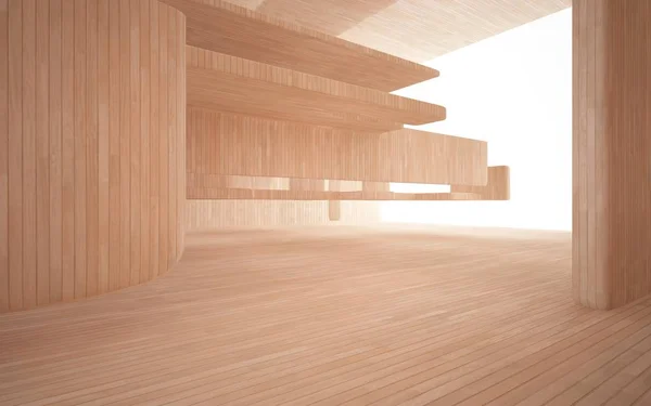 空の抽象的な茶色コンクリートの部屋 — ストック写真