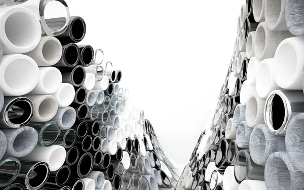 Abstract interior array of pipes — Stock Photo, Image