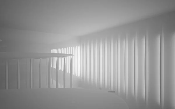 Abstraktes weißes, glattes Interieur — Stockfoto