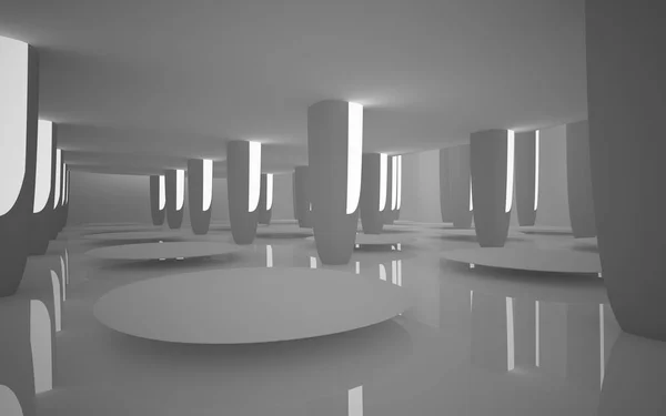 Prázdné hladké abstraktní místnosti interiéru — Stock fotografie