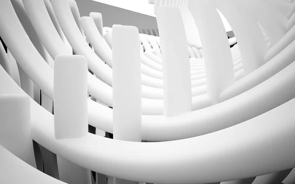Abstraktes Interieur der Zukunft in minimalistischem Stil — Stockfoto