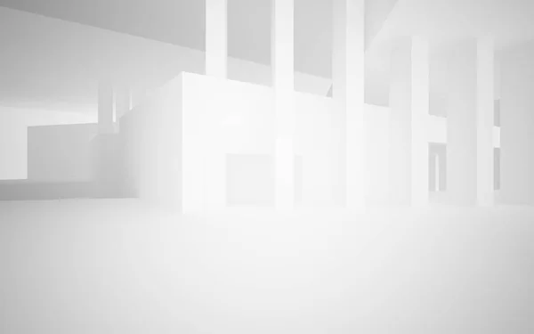 Abstraktes weißes, glattes Interieur — Stockfoto