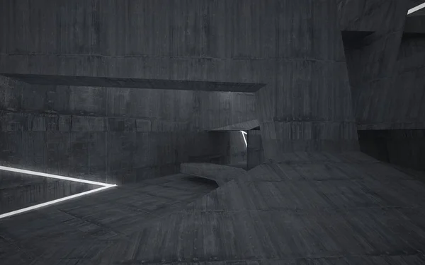 빈 어두운 추상 갈색 구체적인 방 — 스톡 사진