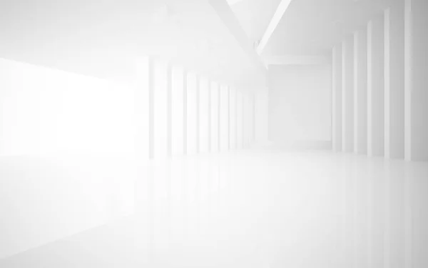 Abstraktní bílá hladká interiér — Stock fotografie