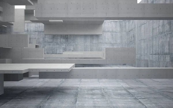 Empty abstract concrete room interior — Stock Photo, Image
