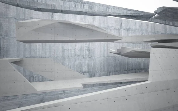 Abstrakta interiör av betong. — Stockfoto