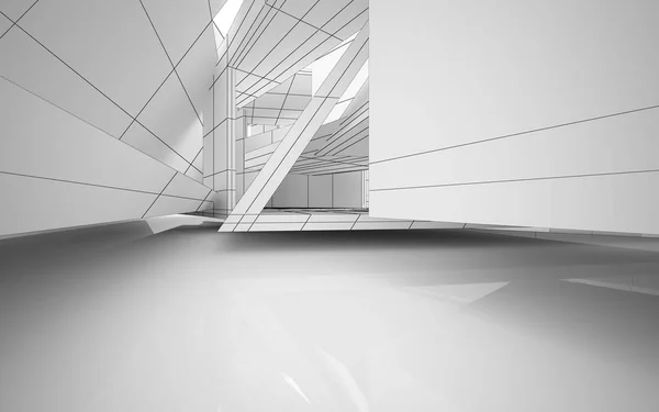 Astratto bianco architettura sfondo . — Foto Stock