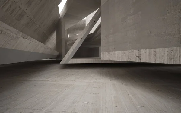 Interior de concreto futurista . — Fotografia de Stock