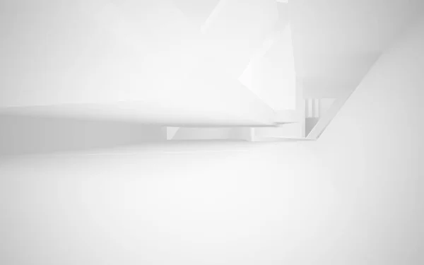 Abstract white interior of the future — Stock Photo, Image