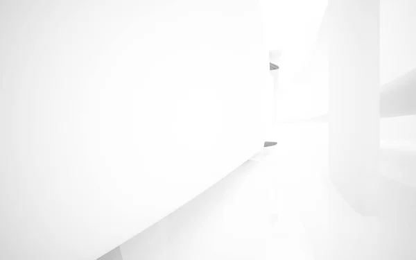 Abstrakcyjne białe wnętrze przyszłości — Zdjęcie stockowe