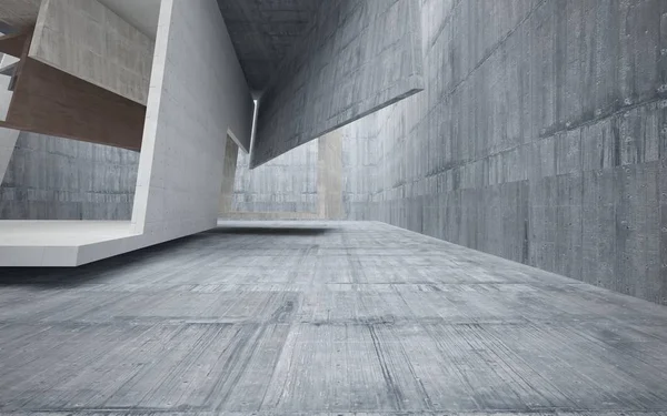 Empty dark abstract brown concrete room — Stock Photo, Image
