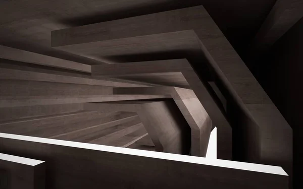 Prázdné temné abstraktní hnědé konkrétní místnosti — Stock fotografie