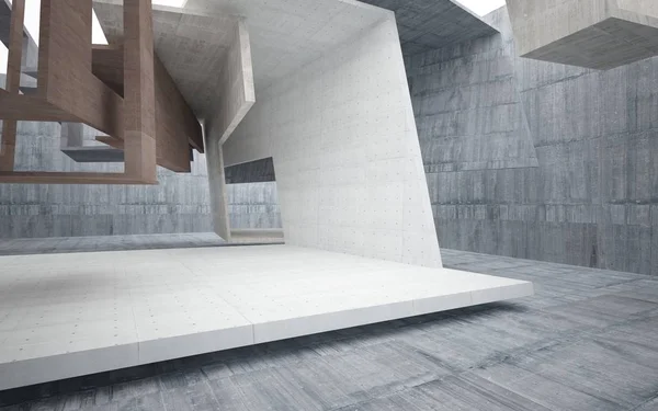 Pustym Mroczne Abstrakcja brązowy betonu pokoju — Zdjęcie stockowe
