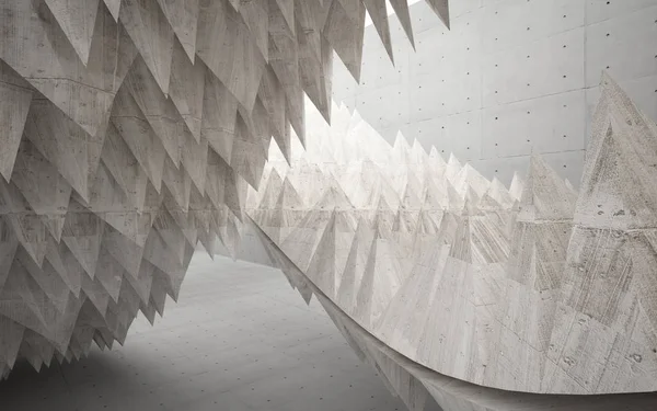 Abstraktní bílá interiér budoucího — Stock fotografie