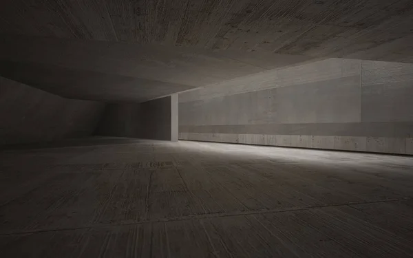 Futuristic concrete interior. — Stock Photo, Image