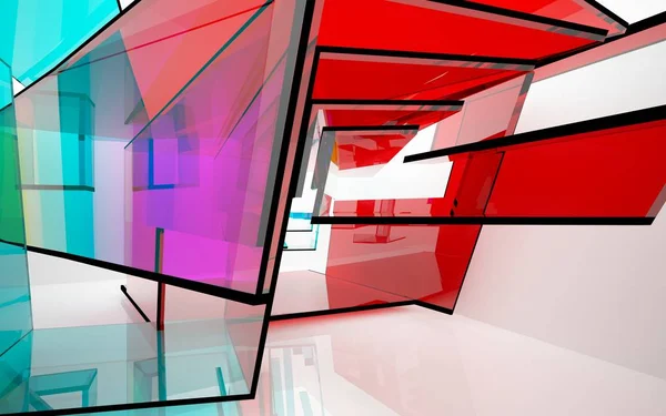 Abstract architectuur interieur — Stockfoto