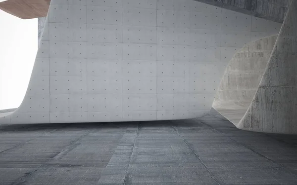 Пустой темный абстрактный коричневый бетонный зал — стоковое фото