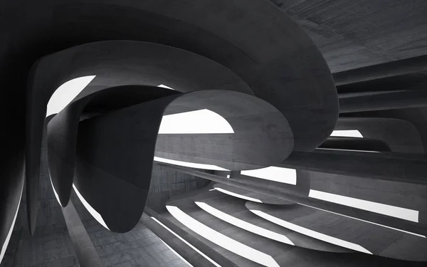空の抽象的なコンクリートの部屋のインテリア — ストック写真