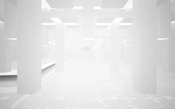 Absztrakt sima fehér belső — Stock Fotó
