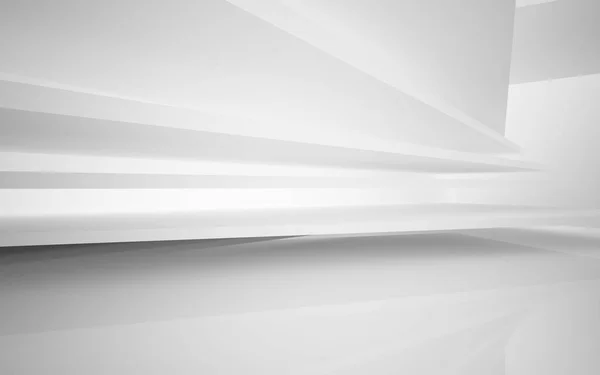 Abstraktes glattes weißes Interieur — Stockfoto