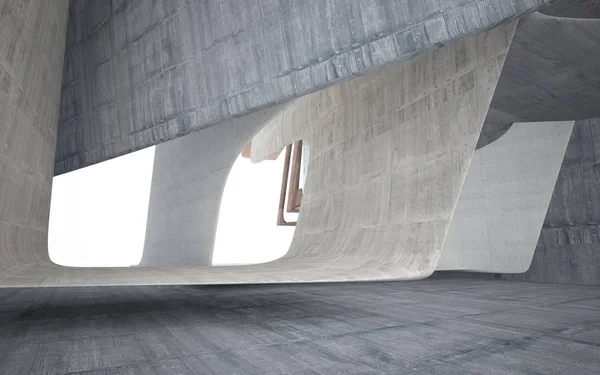 Vazio escuro abstrato marrom quarto de concreto — Fotografia de Stock