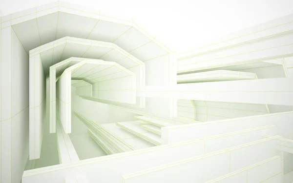 Interior abstrato destaca futuro — Fotografia de Stock